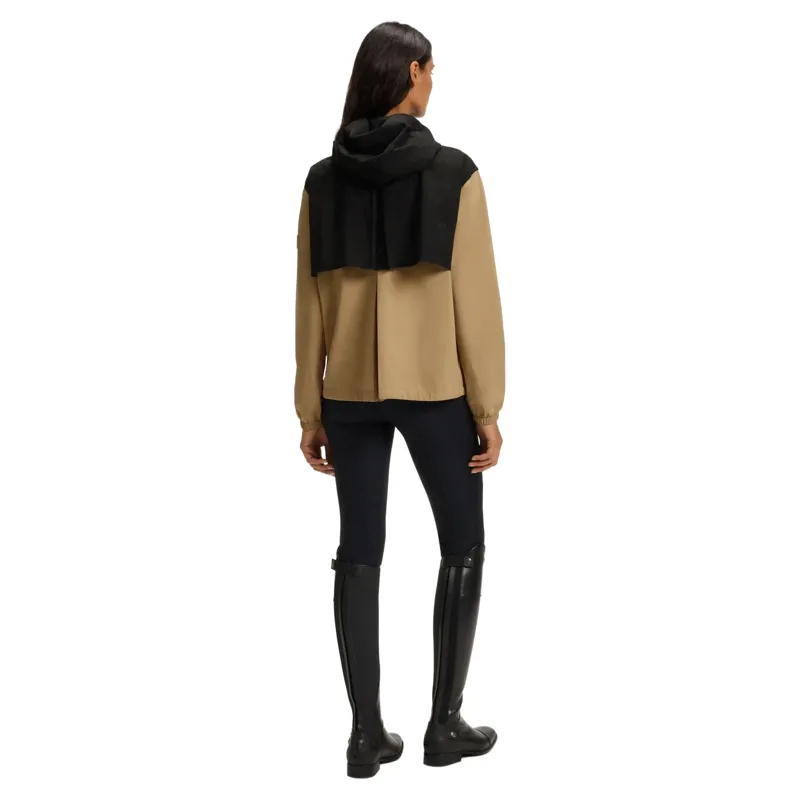BOSS Equestrian Louise Womens Waterproof Rain Jacket - Black/Camel-4