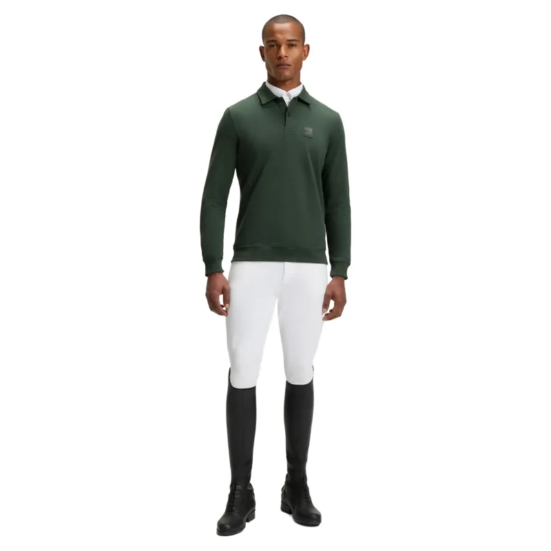 BOSS Equestrian Luis Mens Polo Sweatshirt - Pine Grove-2