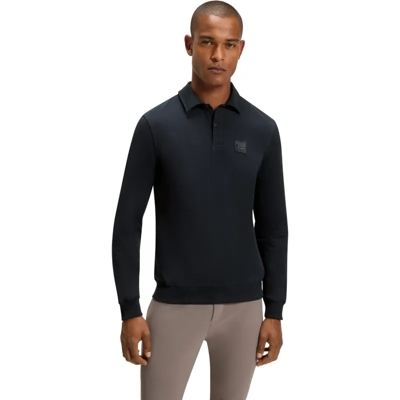 BOSS Equestrian Luis Mens Polo Sweatshirt - Sky Captain 