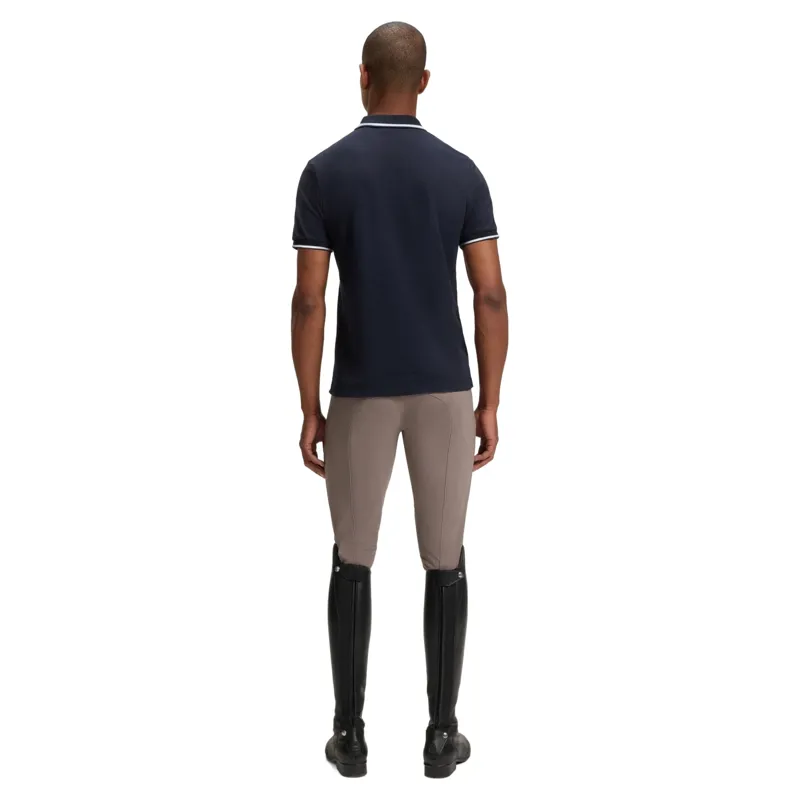 BOSS Equestrian Paul Mens Patch Polo Shirt - Sky Captain -2
