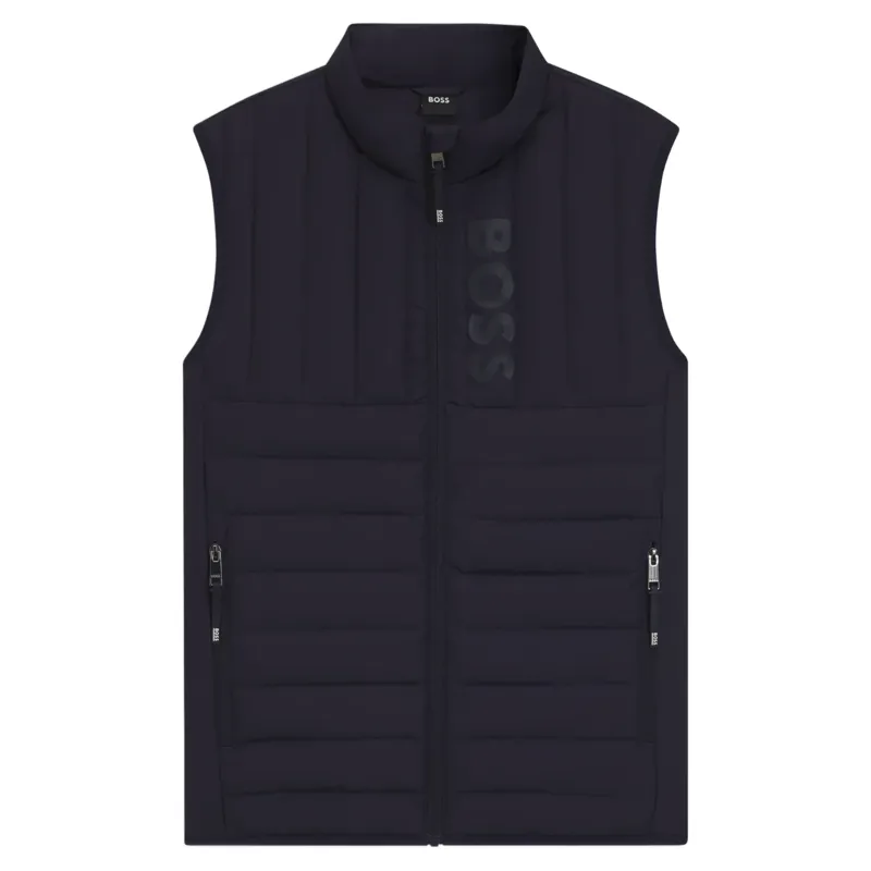 BOSS Equestrian Ruben Mens Gilet - Sky Captain -2