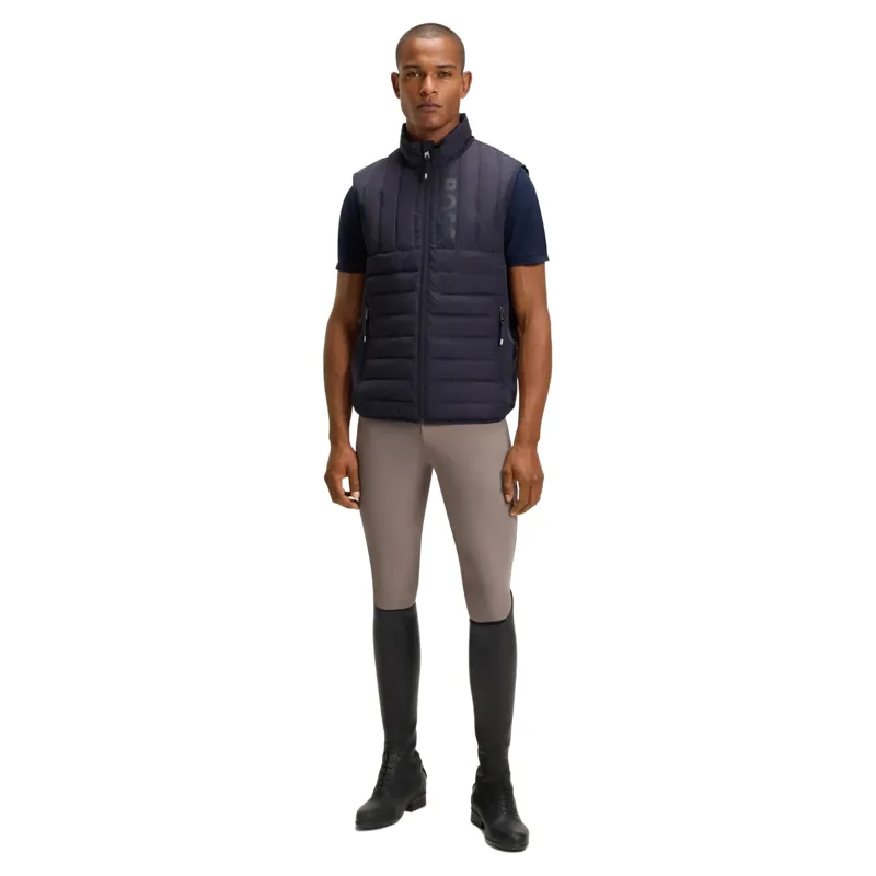 BOSS Equestrian Ruben Mens Gilet - Sky Captain -3
