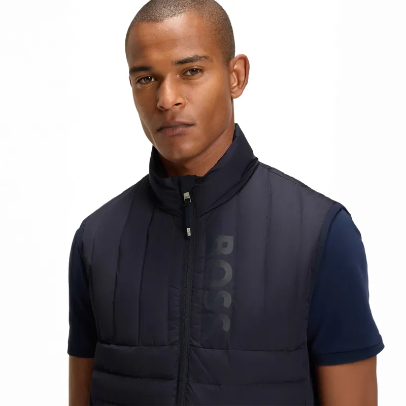BOSS Equestrian Ruben Mens Gilet - Sky Captain -5