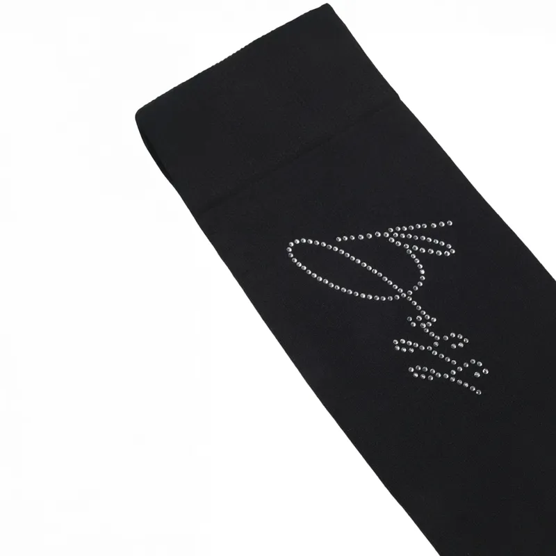 BOSS Equestrian Sally Crystal Womens Tall Riding Socks - Black -1