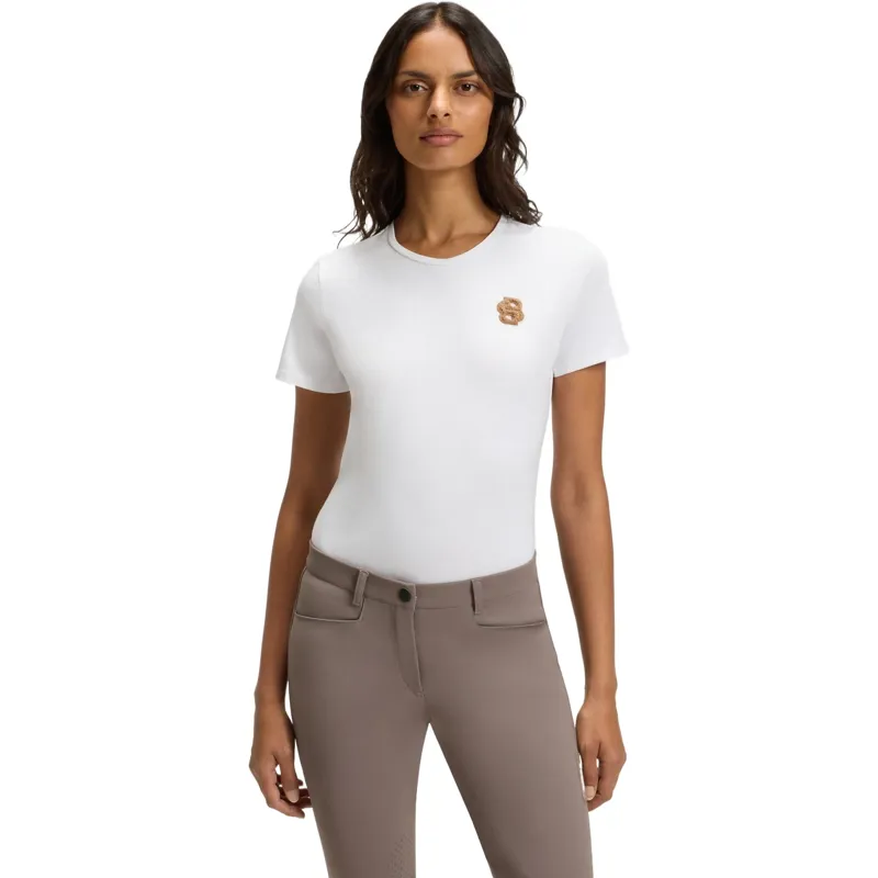 BOSS Equestrian Maya Womens Tee - White 