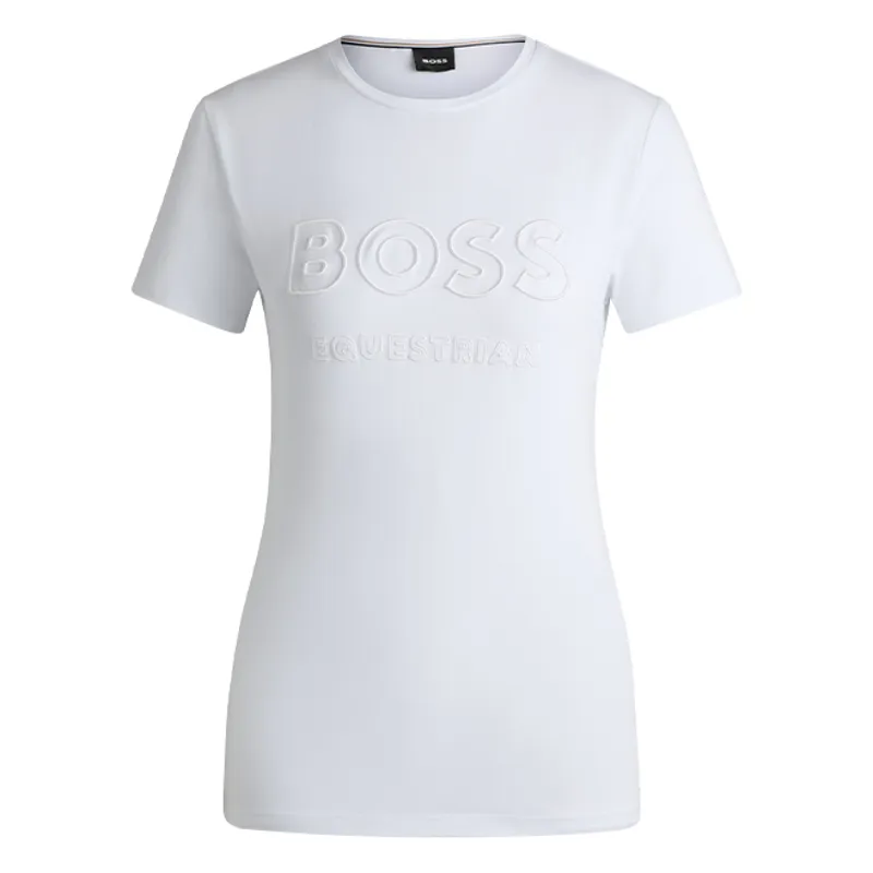 BOSS Equestrian Maya Ladies Logo T-Shirt - White-3