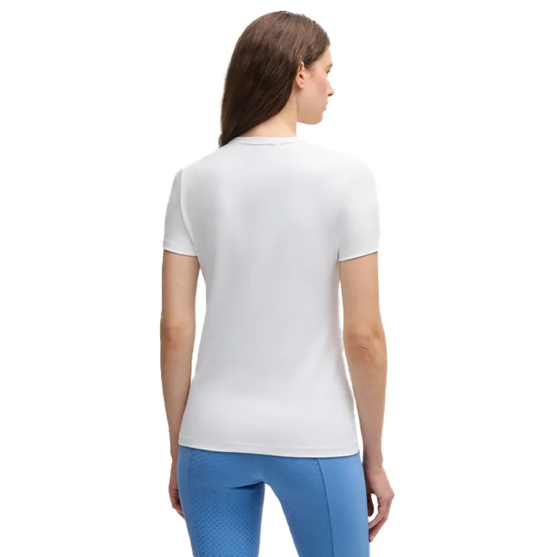 BOSS Equestrian Maya Ladies Logo T-Shirt - White-1