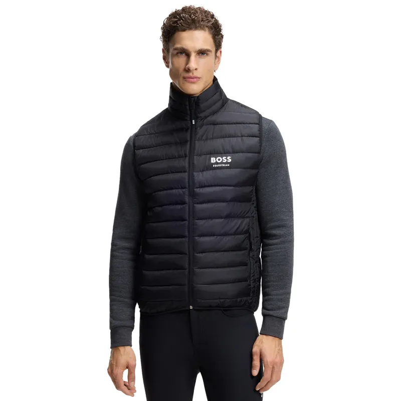 BOSS Equestrian Holiday Monza Mens Puffer Gilet - Black