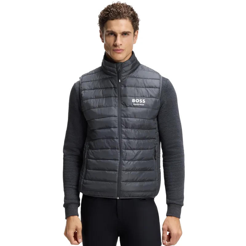 BOSS Equestrian Holiday Monza Mens Puffer Gilet - Graphite
