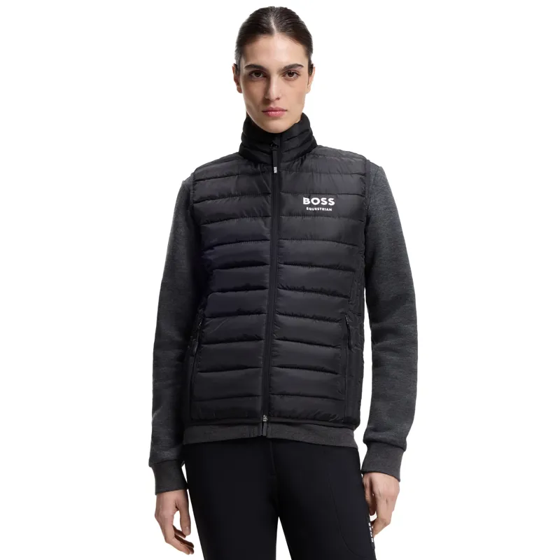 BOSS Equestrian Holiday Nice Womens Puffer Gilet - Black