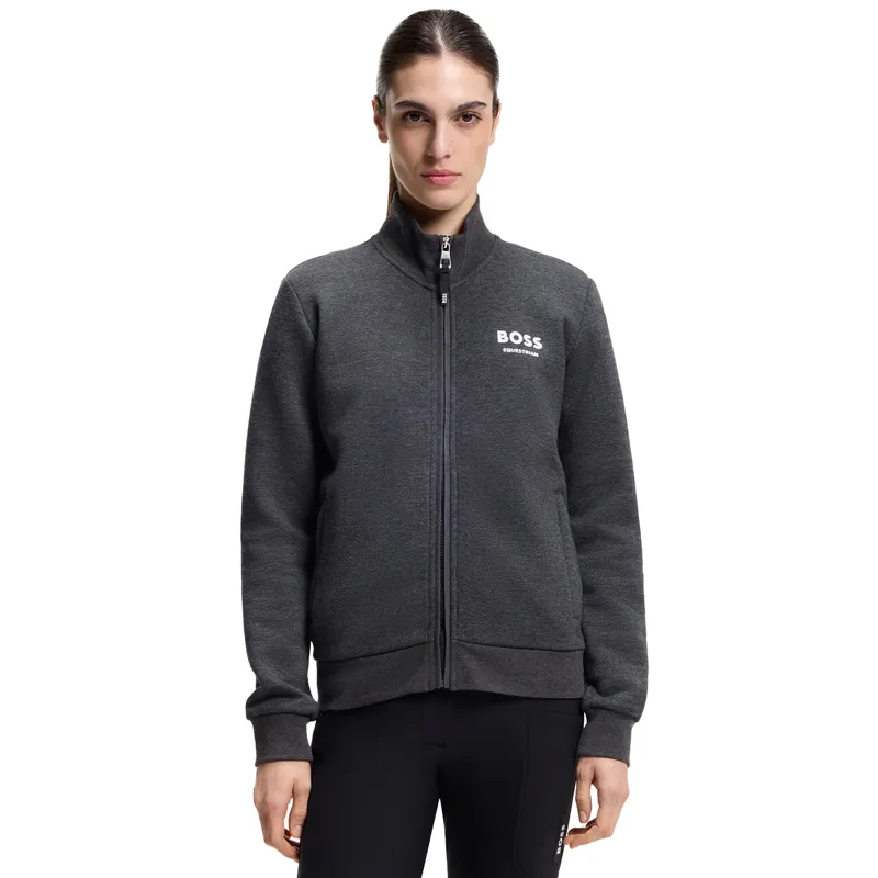 BOSS Equestrian Holiday Paris Womens Training Sweater - Dark Grey/Melange