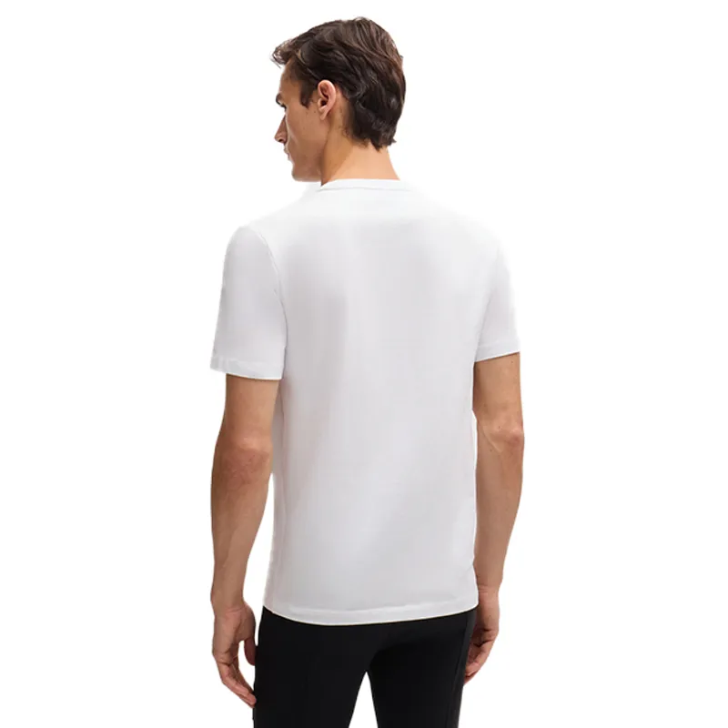 BOSS Equestrian Pierce Mens T-Shirt - White-1