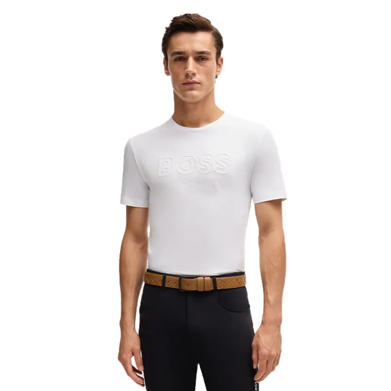 BOSS Equestrian Pierce Mens T-Shirt - White