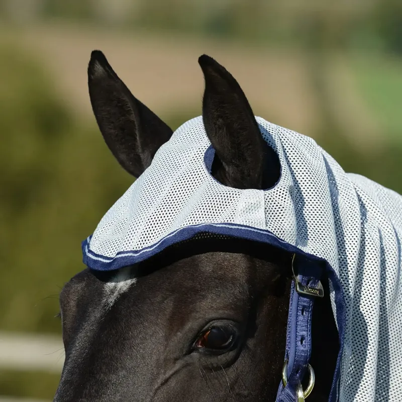 Bucas Buzz-Off X Full Neck Big Neck Fly Rug - Silver-6