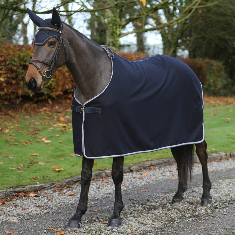 Bucas Emerald Wool-Mix Show Rug - Navy