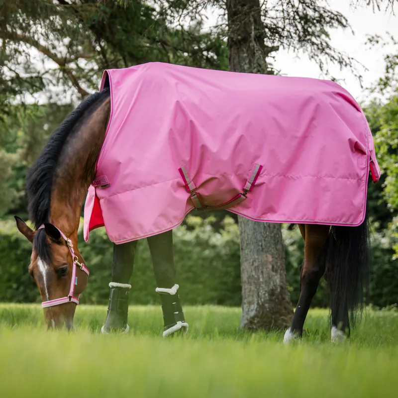 Bucas Freedom 0g Standard Neck Turnout Rug - Aurora Pink-1