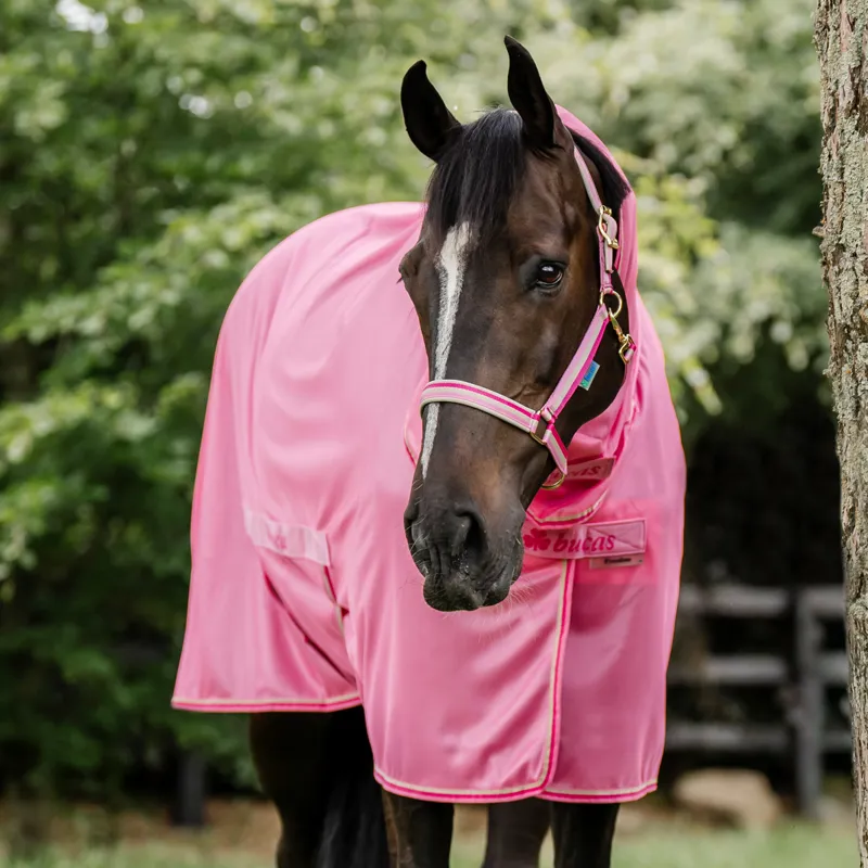 Bucas Freedom Combo Neck Fly Rug - Aurora Pink-1