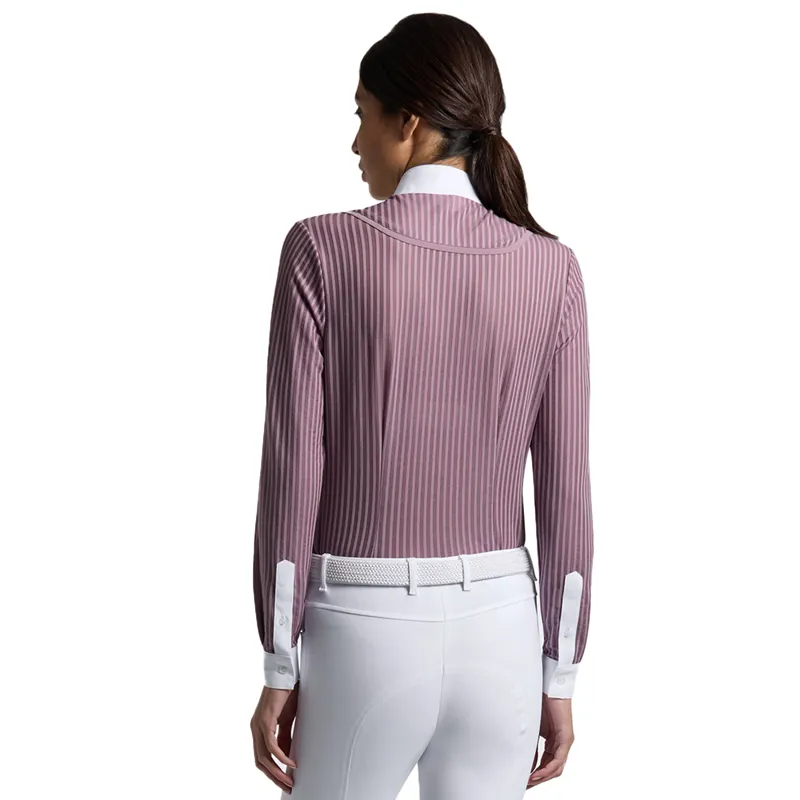 Cavalleria Toscana Womens Long Sleeve Competition Shirt - Grape Shake-1
