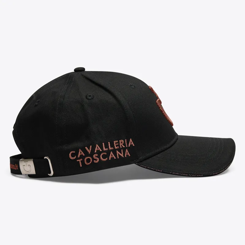 Cavalleria Toscana Logo Cotton Cap - Black/Mink-1