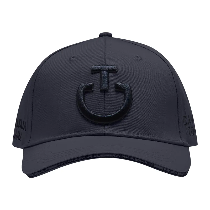 Cavalleria Toscana Logo Cotton Cap - Charcoal/Black