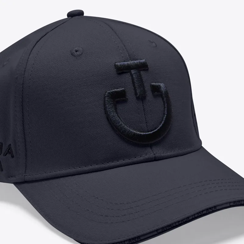 Cavalleria Toscana Logo Cotton Cap - Charcoal/Black-3