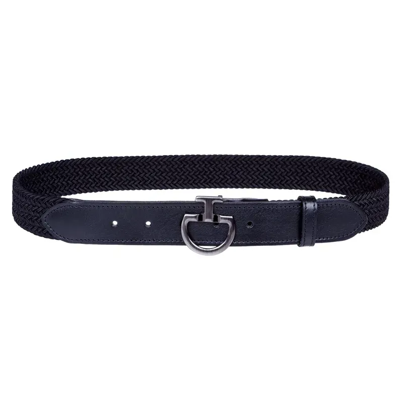 Cavalleria Toscana Elastic Clasp Womens Belt - Navy
