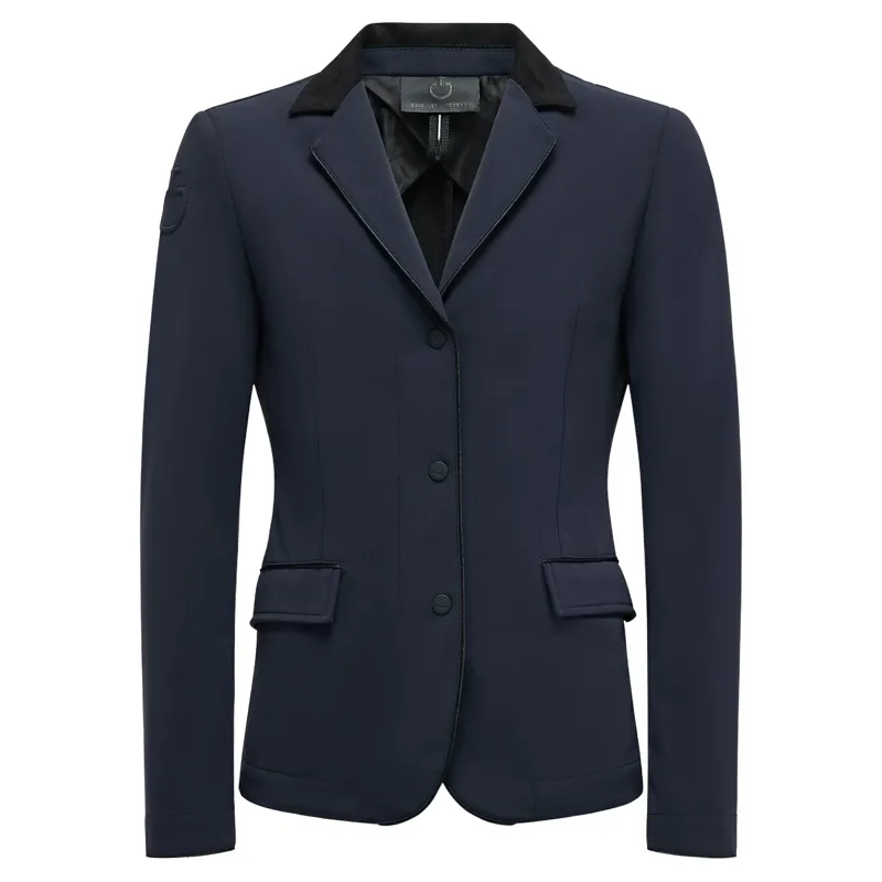 Cavalleria Toscana GP Zip Junior Girls Show Jacket - Navy