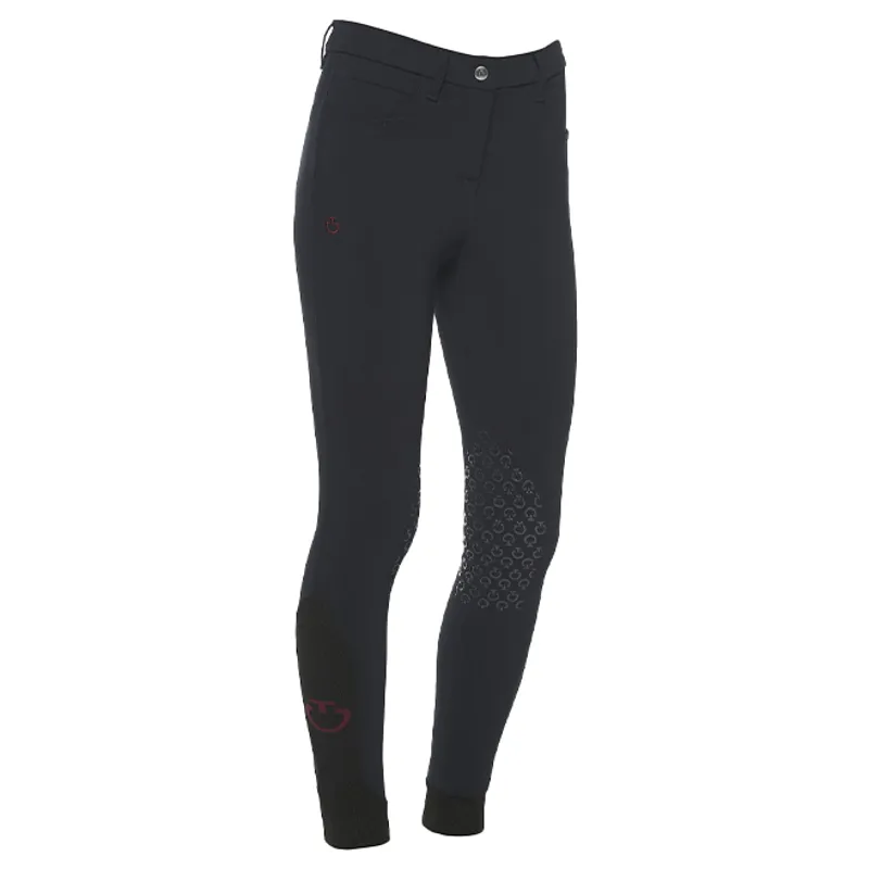 Cavalleria Toscana Junior Girls Knee Grip GP Breeches - Navy