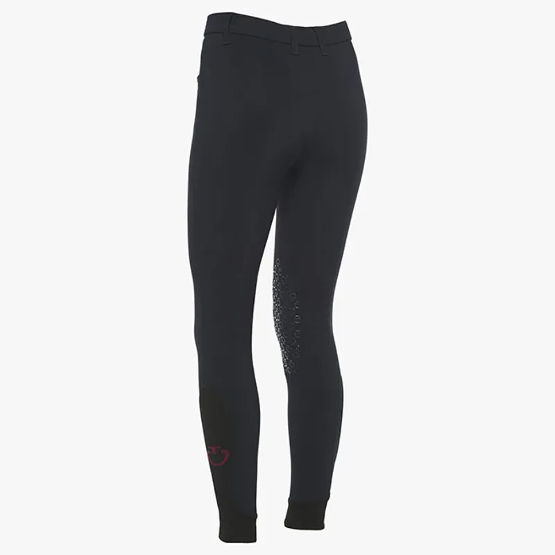 Cavalleria Toscana Junior Girls Knee Grip GP Breeches - Navy-2