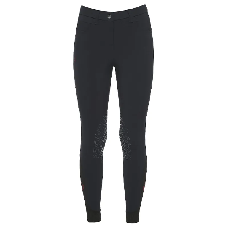 Cavalleria Toscana Junior Girls Knee Grip GP Breeches - Navy-1