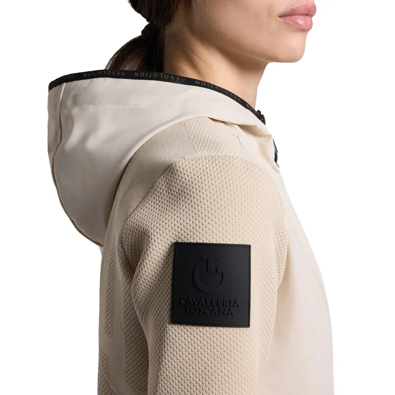 Cavalleria Toscana Tech Knit Softshell Womens Jacket - Birch/White-4