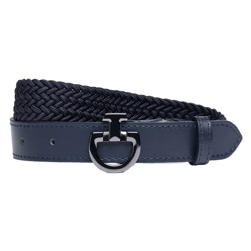 Cavalleria Toscana Young Rider Junior Elastic Belt - Dark Blue