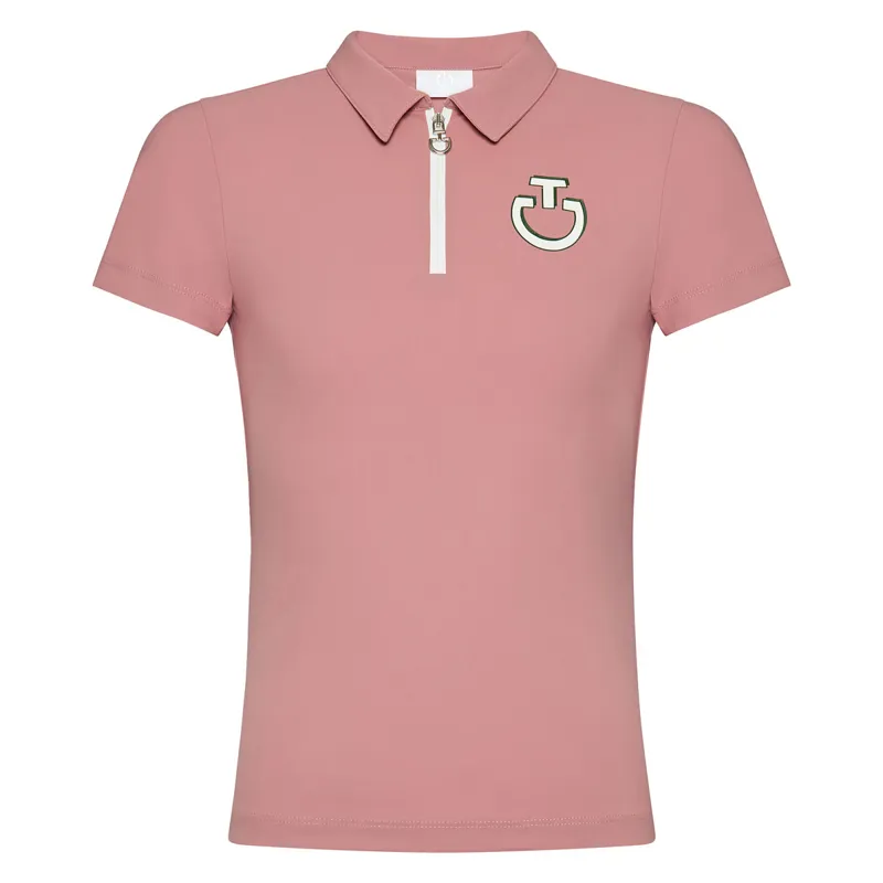 Cavalleria Toscana Comic Book Junior Girls Polo Shirt - Light Pink