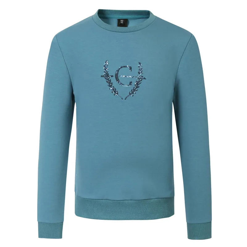 Covalliero Sequin Emblem Junior Girls Sweater - Deep Water