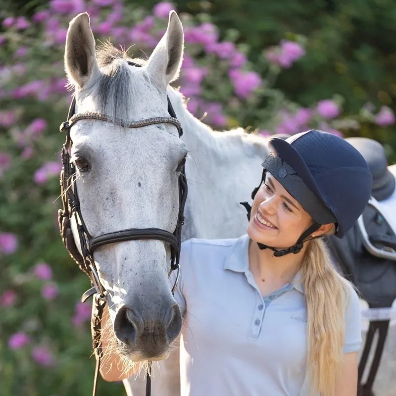 Charles Owen EQx x This Esme Phoenix Skull Riding Hat - Navy-4