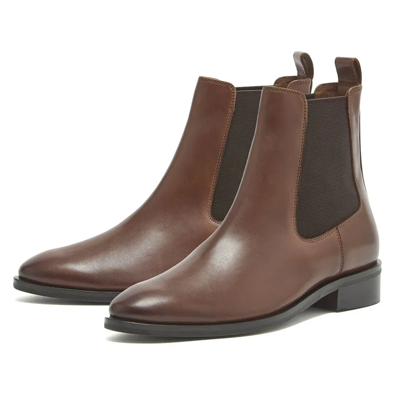 Chatham Allerton Leather Chelsea Boots -Tan - UK5 - Not Quite Perfect