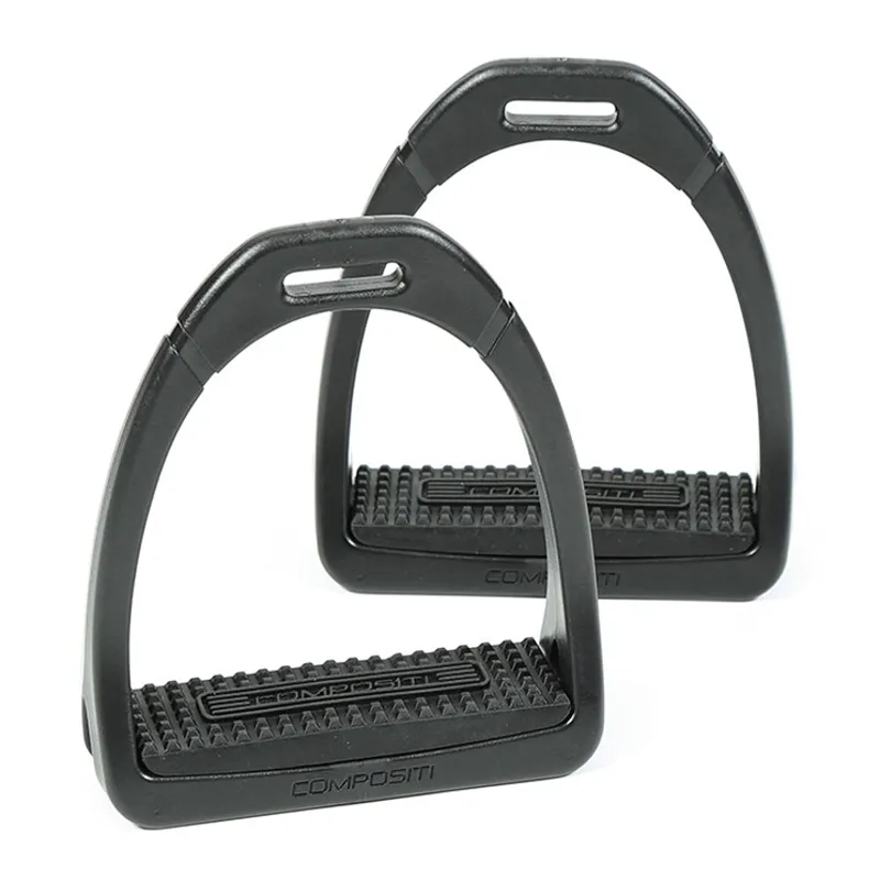 Compositi Premium Profile Adults Stirrups - Black