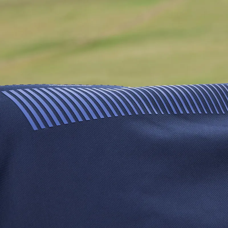 WeatherBeeta ComFiTec Ultra 220g Detach-A-Neck Turnout Rug - Navy-9