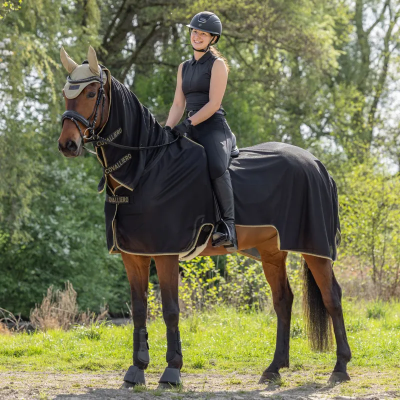 Covalliero Mesh Riding Rug - Black