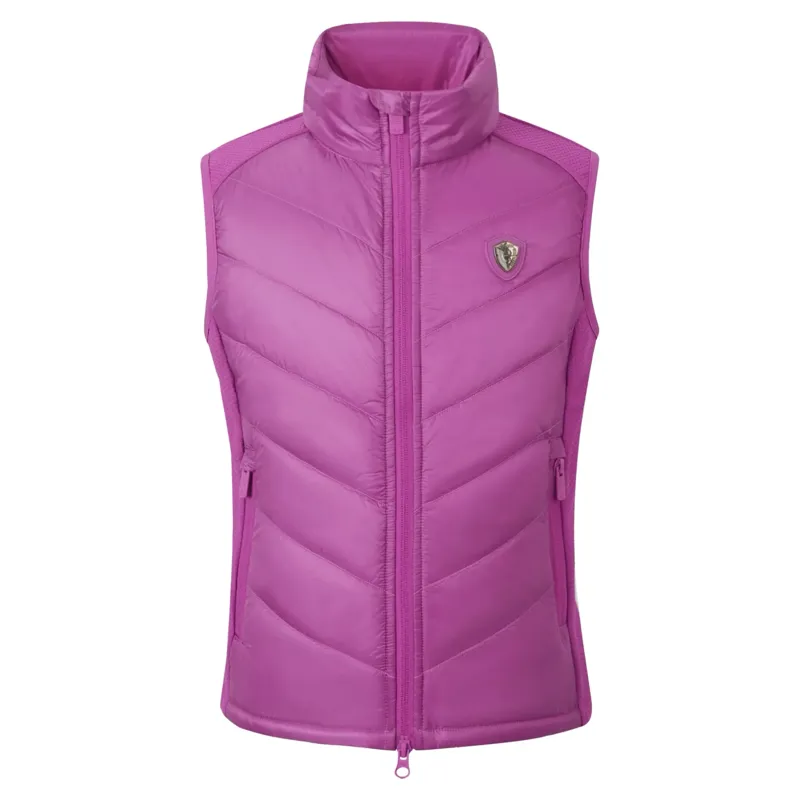 Covalliero Combi Junior Quilted Gilet - Light Berry