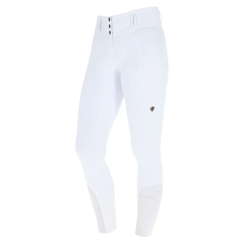 Covalliero High Waist Full Grip Womens Competition Breeches - White