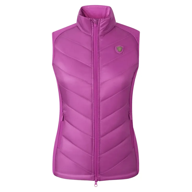 Covalliero Combi Womens Quilted Gilet - Light Berry-1
