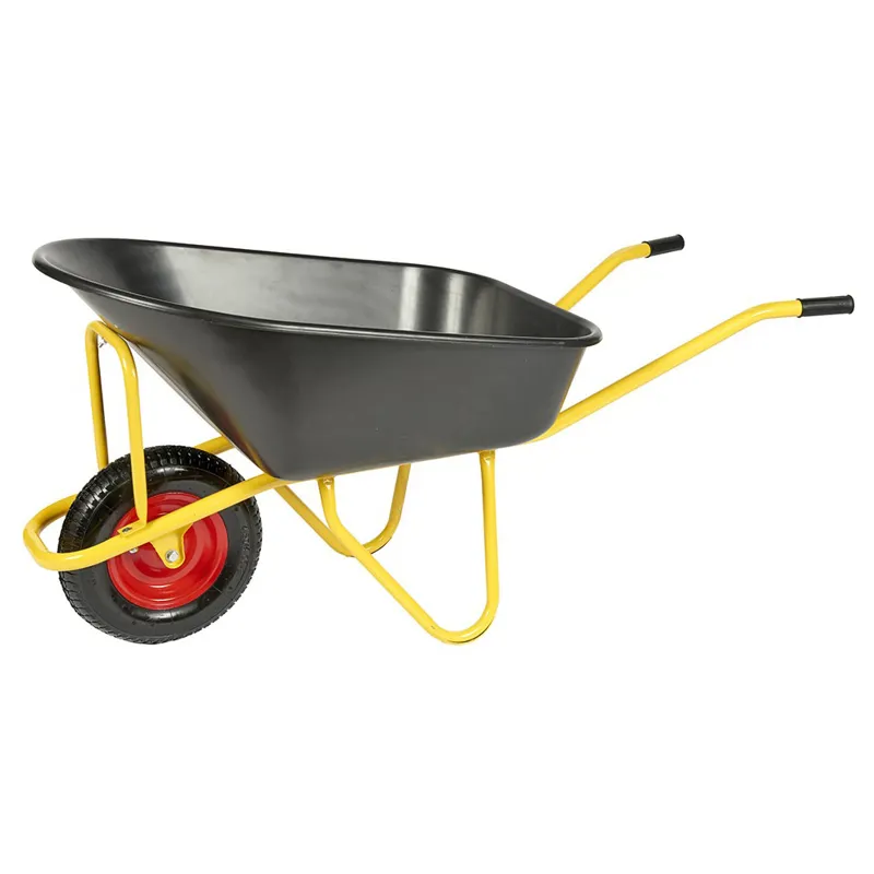 Carrimore 160L Large Capacity Wheelbarrow - Black/Yellow