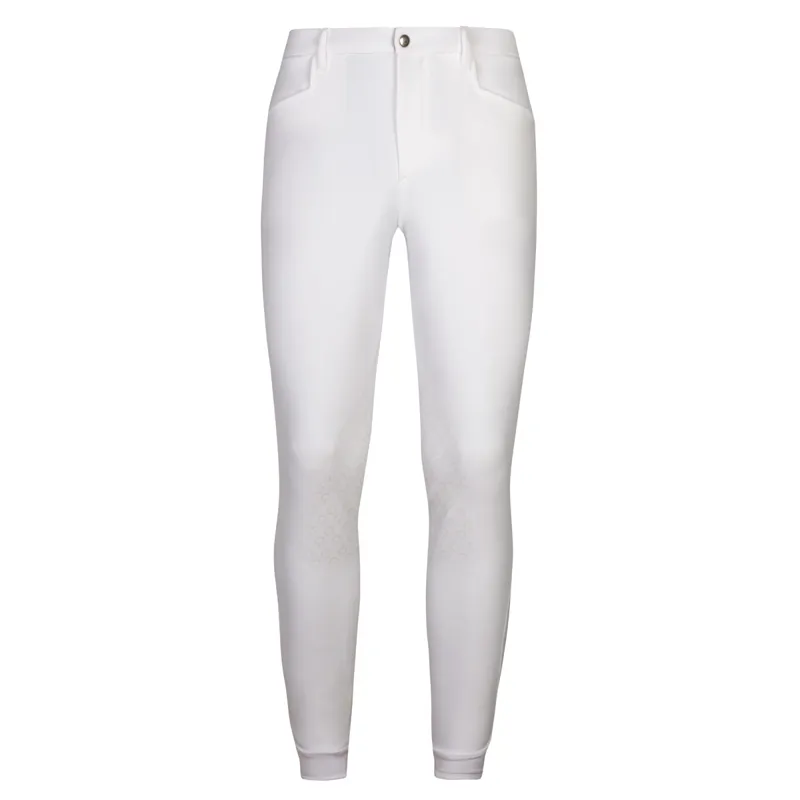 Cavalleria Toscana New Grip System Knee Grip Mens Breeches - White