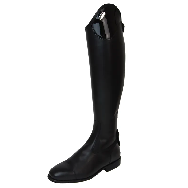 DeNiro Salento Patent Unlaced Tall Riding Boots - WRAT Black
