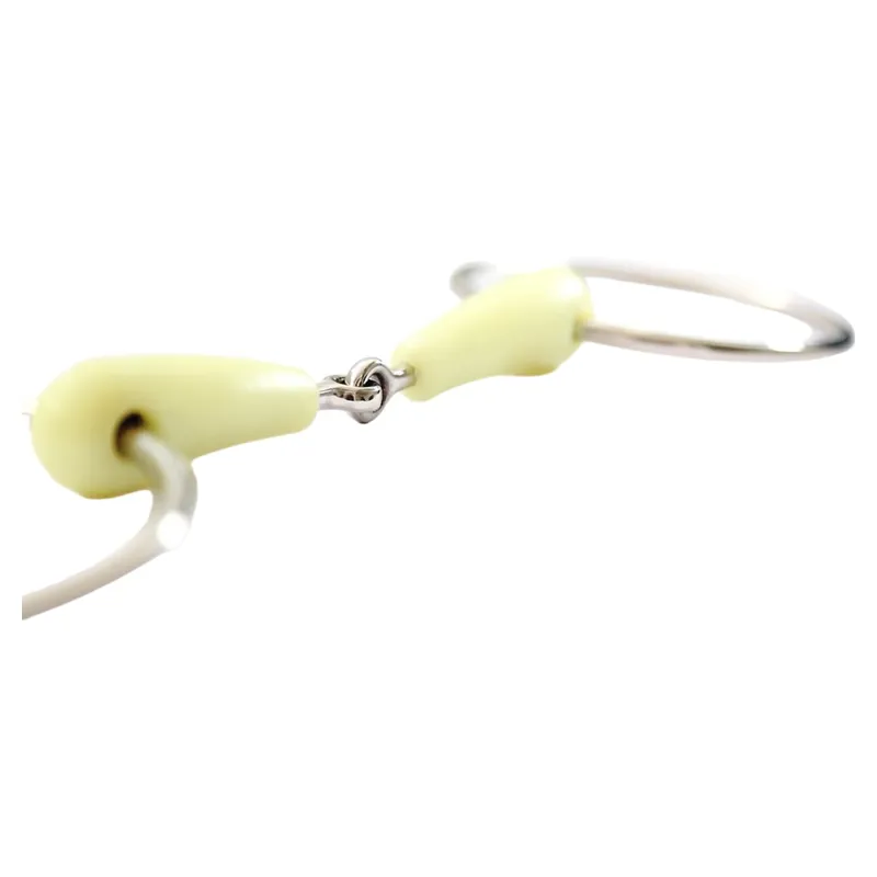 Dever Race Apple Mouth Single Jointed Loose Ring Snaffle Bit-1