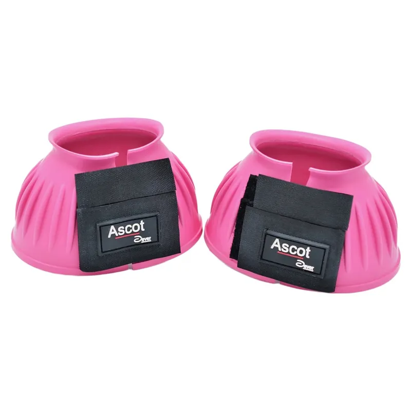 Dever Ascot Rubber Overreach Boots - Pink