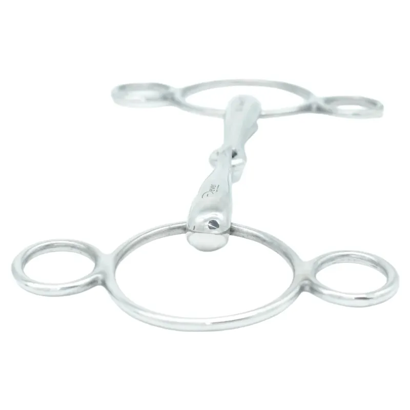 Dever Single Jointed 2 Ring Continental Dutch Gag Bit-2