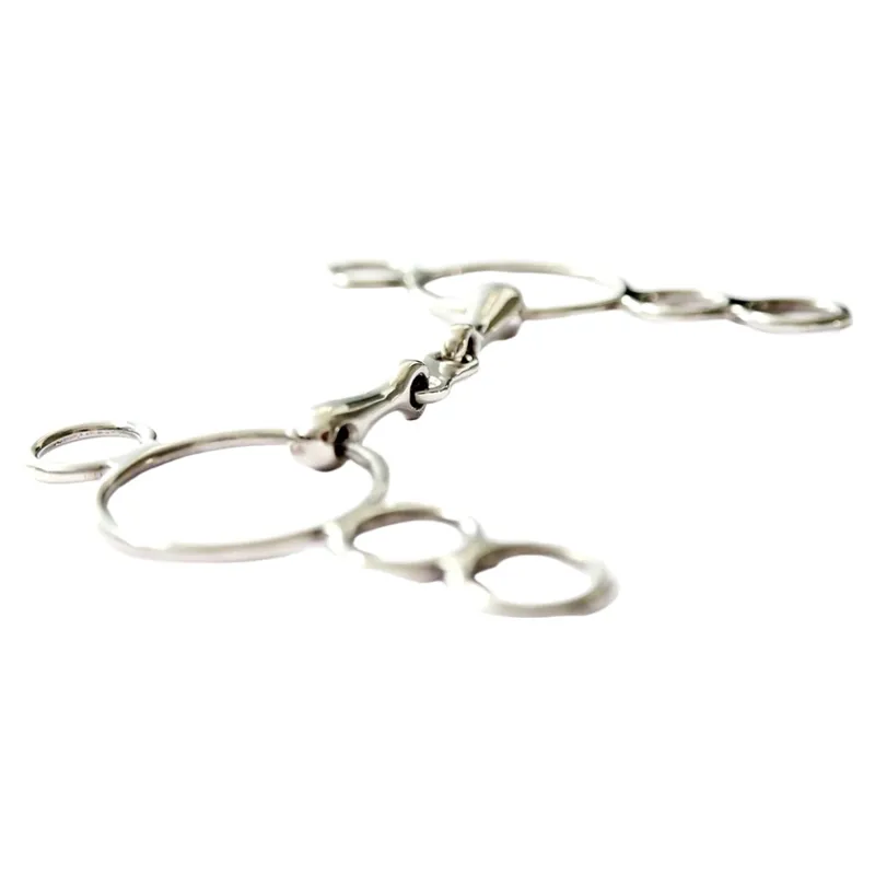 Dever French Link 3 Ring Continental Dutch Gag Bit-1