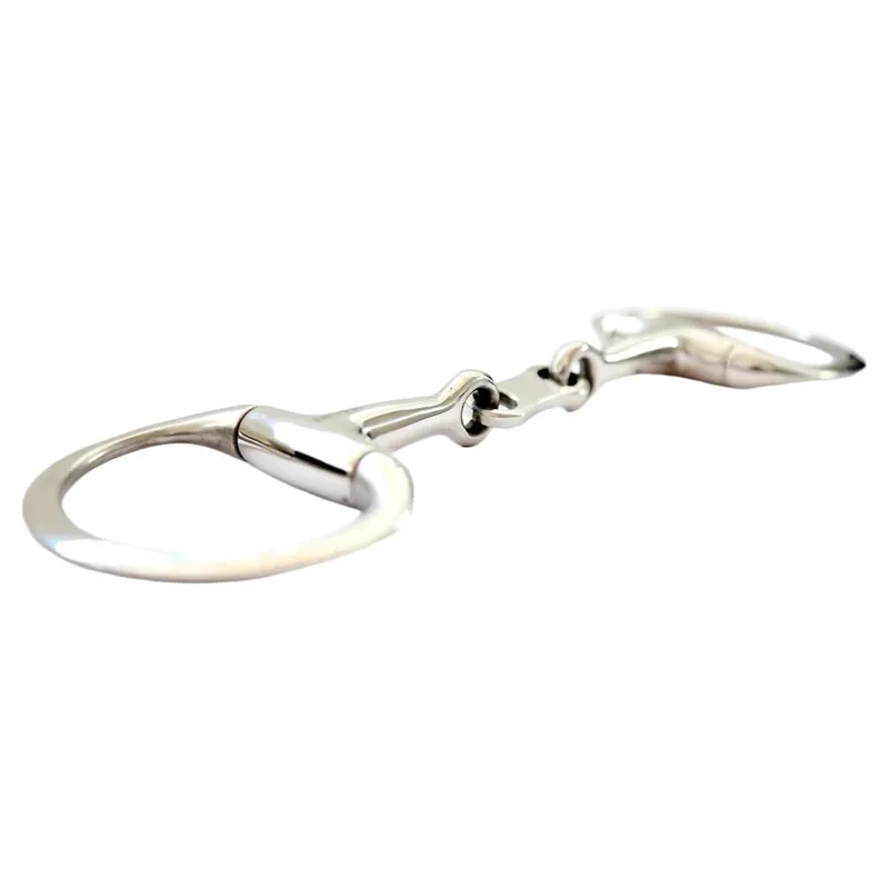 Dever French Link Eggbutt Flat Ring Snaffle Bit-1